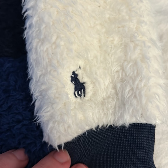 EUC Polo Ralph Lauren Baby Fleece Coverall 9 months - Picture 6 of 7